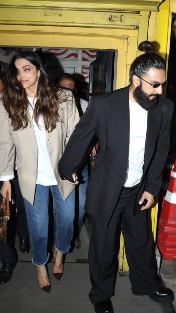 हाथों में हाथ थामे नजर आए दीपिका पादुकोण और रणवीर सिंह, जमकर दिए पोज