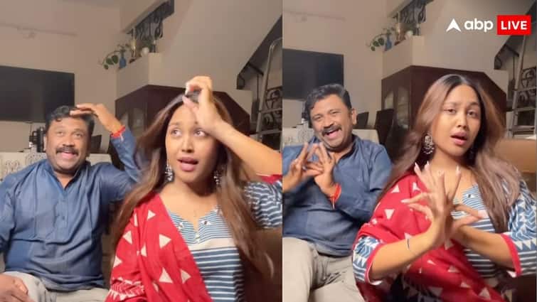 ‘मेरे सामने वाली खिड़की’ गाने पर शख्स ने बेटी के साथ बनाई रील, वायरल हो गया वीडियो