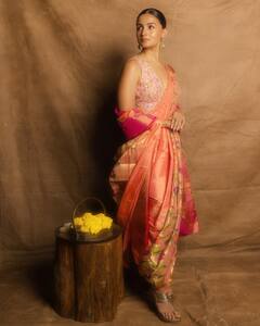 Alia Bhatt Slays In Paithani Nauvari Saree At WAVES Summit 2025, See Pics