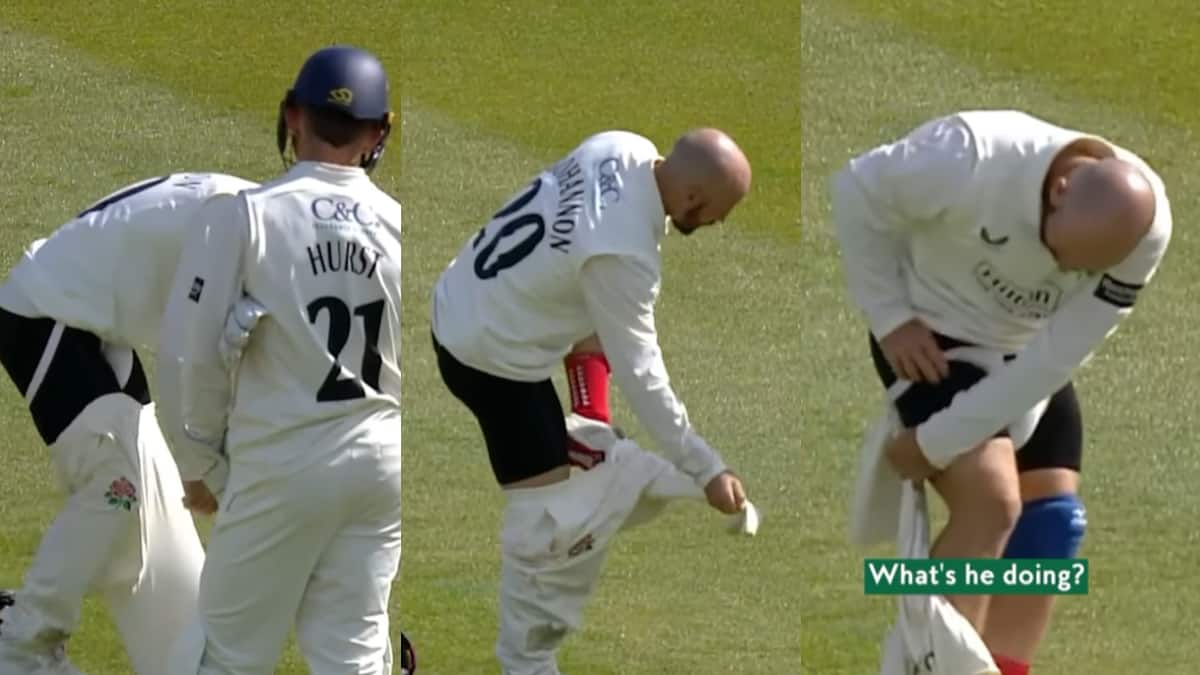 चलते मैच में बीच मैदान पर खिलाड़ी ने उतार दी पैंट, अंपायर-फील्डर सब चौंक गए, 'बेशर्मी' भरा वीडियो देख आप क्या कहेंगे