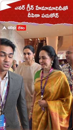 Deepika Padukone with Hema Malini
