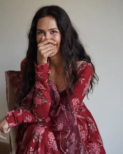 Sonam Bajwa Is Worth Admiring In Maroon Floral Suit, See Pics