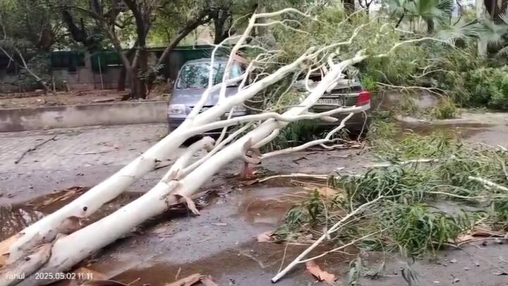Delhi Rains: दिल्ली में गुरुवार रात मौसम ने अचानक करवट ली और तेज हवाओं के साथ बारिश ने तांडव मचा दिया. लोगों को गर्मी से थोड़ी राहत मिली लेकिन इसके बाद जलजमाव से लोगों को दिक्कतें हुई.