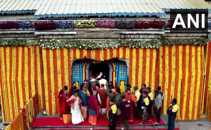 केदारनाथचे दरवाजे उघडल्यानंतर, भाविकांना 6 महिने दर्शन घेता येईल. (Image Credit- ANI)