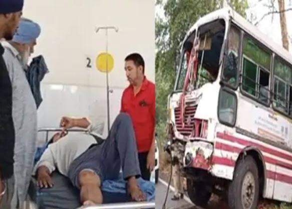 Bus and tipper collide in Tarn Taran several people injured ਪੰਜਾਬ 'ਚ ਵਾਪਰਿਆ ਵੱਡਾ ਹਾਦਸਾ ! ਬੱਸ ਤੇ ਟਿੱਪਰ ਦੀ ਹੋਈ ਜ਼ਬਰਦਸਤ ਟੱਕਰ, ਕਈ ਲੋਕ ਹੋਏ ਜ਼ਖ਼ਮੀ, ਬ੍ਰੇਕ ਫੇਲ ਹੋਣ ਕਰਕੇ ਹੋਇਆ ਹਾਦਸਾ