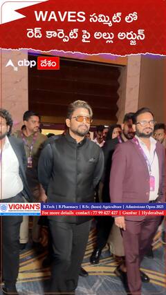Allu Arjun on the red carpet at WAVES Summit