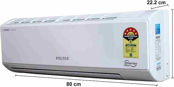 ૪. વોલ્ટાસ ૧.૫ ટન સ્પ્લિટ એસી: વોલ્ટાસના આ AC ની કિંમત ₹૬૪,૯૯૦ છે, પરંતુ હાલમાં તે ફક્ત ₹૩૪,૯૯૦ માં ખરીદી શકાય છે. સેલમાં આ AC પર ૪૬ ટકા ડિસ્કાઉન્ટ આપવામાં આવી રહ્યું છે. આ ઉપરાંત, આ AC પર એક્સચેન્જ ઓફર પણ છે, જેના હેઠળ તમે લગભગ ₹૫,૬૦૦ વધુ બચાવી શકો છો.