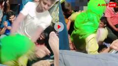 महिला ने शख्स को ट्रेन में मारी लात! गुस्साए शख्स ने जड़े एक के बाद एक 13 चांटे, वायरल वीडियो ने मचाया बवाल