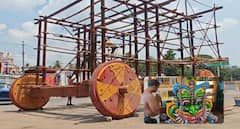 வைகையாற்றில் எழுந்தருளும் கள்ளழகர்... ஆயிரம்பொன் சப்பரம் அமைக்கும் பணிகள் தீவிரம்