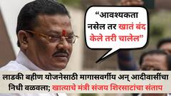 लाडका बहीण योजनेसाठी मागासवर्गीय अन् आदीवासींचा निधी वळवला; खात्याचे मंत्री संजय शिरसाटांचा संताप, म्हणाले, 'खातं बंद केलं तरी चालेल...'