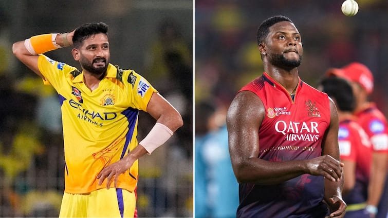 Khaleel Ahmed Bowls IPL 2025’s Most Expensive Over As Romario Shepherd Smashes Him For 33 Runs