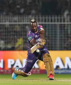 KKR VS RR: 6,6,6,6,6,6 आंद्रे रसेल ने राजस्थान के गेंदबाजों को जमकर पीटा, छह छक्कों से जड़ा तूफानी अर्धशतक