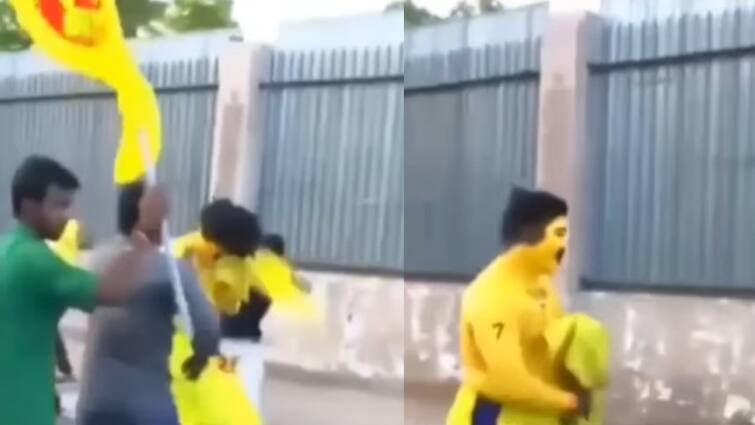 Bofeido और फिर …, CSK प्रशंसक पीटा, रास्ते में भाग गया; संक्रामक वीडियो