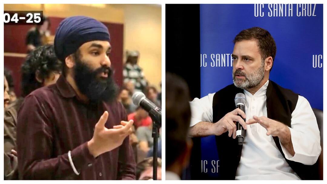 கோபத்தில் சீறிய சீக்கிய இளைஞர்.. சாந்தப்படுத்திய ராகுல் காந்தி.. ச்ச என்ன மனுஷன் யா