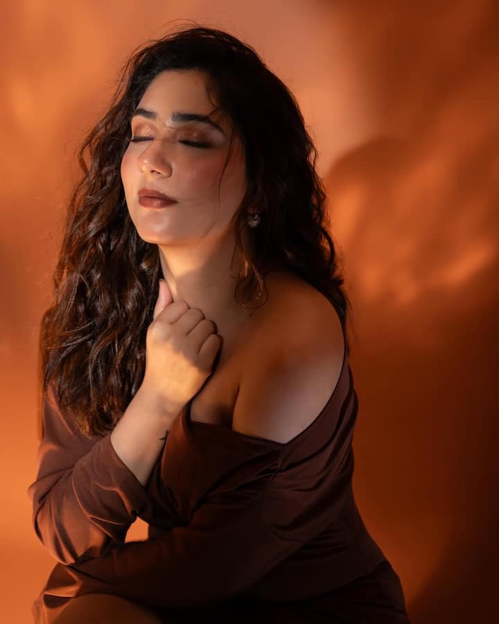 Disha Parmar recently turned up the heat with her sultry appearance in a one-shoulder brown bodycon dress, proving once again that her fashion game is all about grace with a bold edge.