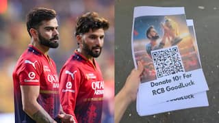 RCB फैंस को पागल बनाकर कमाए पैसे, कोहली की फोटो पर QR कोड लगाकर किया प्रैंक; वीडियो वायरल