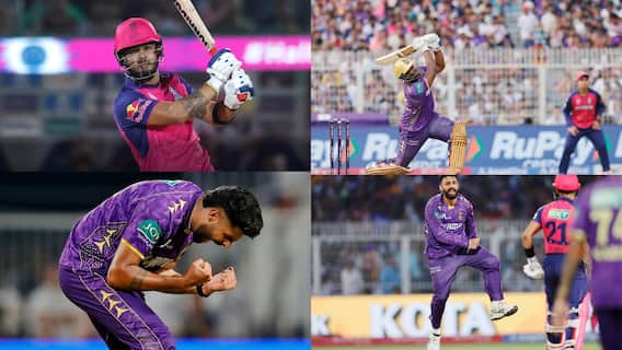 IPL 2025 KKR VS RR Result Update: కేకేఆర్ స్ట‌న్నింగ్ విక్ట‌రీ.. కీల‌క‌ద‌శ‌లో రాజ‌స్థాన్ ను నిలువ‌రించిన డిఫెండింగ్ చాంపియ‌న్.. ప‌రాగ్ పోరాటం వృథా