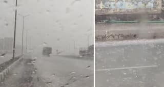 Rajkot: રાજકોટ જિલ્લાના વાતાવરણમાં પલટો, કરા સાથે ધોધમાર વરસાદ શરુ