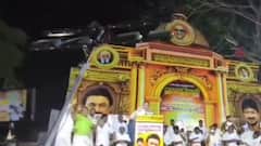 Close Shave For DMK MP A Raja As Stage Light Crashes On His Mic During Event: VIDEO