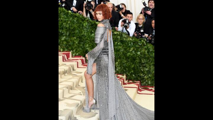1. Zendaya: At the 2018 Met Gala, Zendaya looked fierce in her Joan of Arc-inspired look. She embraced the theme 