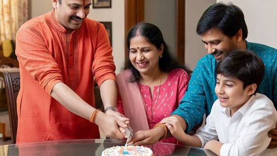 बोर्ड एग्जाम में फेल हुआ बेटा! माता-पिता ने केक काट मनाया जश्न, ये है मामला