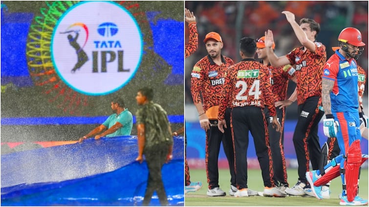 अगर बारिश की वजह रद्द हुआ हैदराबाद-दिल्ली का मैच, तो प्लेऑफ की रेस से बाहर हो जाएगी SRH SRH will be knocked out of the playoffs race if this ends in a no result rain called off srh vs dc ipl 2025 अगर बारिश की वजह रद्द हुआ हैदराबाद-दिल्ली का मैच, तो प्लेऑफ की रेस से बाहर हो जाएगी SRH