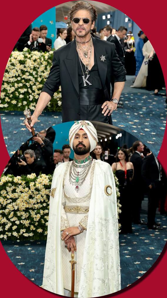 किंग बनकर मेट गाला में शाहरुख की एंट्री, तलवार लेकर रेड कार्पेट पर उतरे दिलजीत दोसांझ