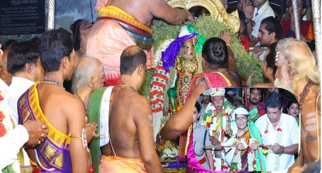 மதுரையில் தொடங்கியது அன்னை மீனாட்சியம்மனின் ஆட்சி.. பட்டாபிஷேகம் கோலாகலம் ! Madurai Chithirai Thiruvizha 2025 Rule and power was given Crowning ceremony tnn மதுரையில் தொடங்கியது அன்னை மீனாட்சியம்மனின் ஆட்சி.. பட்டாபிஷேகம் கோலாகலம் !