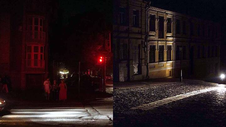 सर्व रस्त्यावरील दिवे बंद करण्यात आले होते.