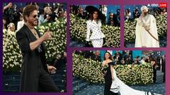 Met Gala 2025: कियारा ने ब्लैक ड्रेस में दिखाया बेबी बंप, तो पोलका डॉट ड्रेस में खूब जचीं प्रियंका, किंग बनकर छाए शाहरुख खान