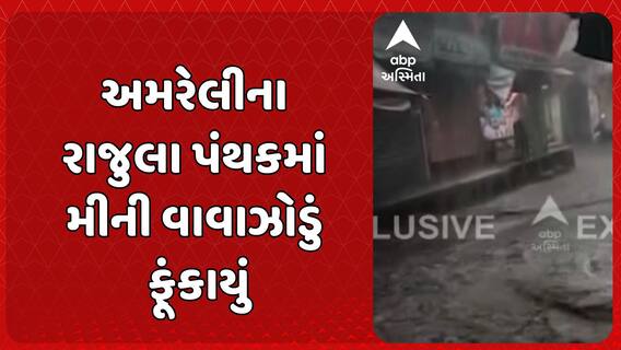 Strong dust storm hits Rajula : અમરેલીના રાજુલા પંથકમાં મીની વાવાઝોડું ફૂંકાયું