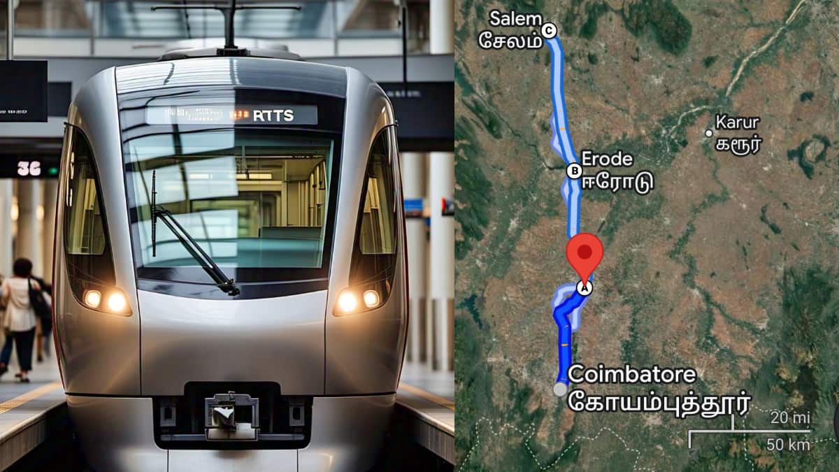 RRTS TRAIN: கோவை To சேலம் 90 நிமிஷம்.. 160 கிலோமீட்டர் வேகம்.. திருப்பூர், ஈரோடுக்கும் RRTS ரயில்‌