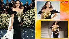ब्लैक-गोल्डन आउटफिट पहन कियारा ने मेट गाला में बिखेरा हुस्न का जलवा, एक्ट्रेस ने बेबी बंप भी किया फ्लॉन्ट