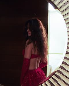 Disha Patani Brings Power And Poise In Red Lehenga, See Pics