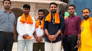 IN PICS — LSG Pacers Mayank Yadav, Akash Deep & Shivam Mavi Visit Ayodhya’s Ram Mandir