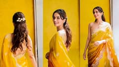 Manushi Chhillar: ఎల్లో కలర్ శారీలో ఎల్లోరా శిల్పంలా ఉన్న మానుషి!