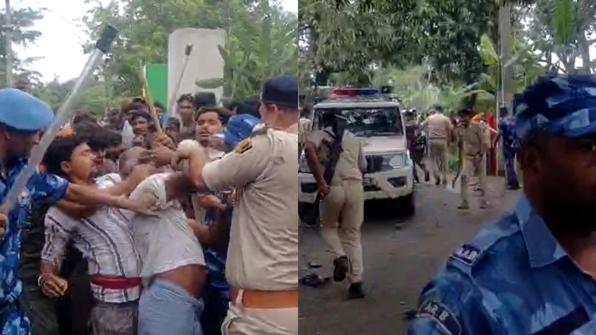 युवक की मौत पर भड़का परिजनों का गुस्सा, ठेकेदार के परिवार पर जानलेवा हमला, पुलिस के साथ भी झड़प