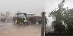 Rajkot Rain: રાજકોટ જિલ્લામાં ગાજવીજ સાથે વરસાદ શરુ, લોધિકામાં કરા પડ્યા  