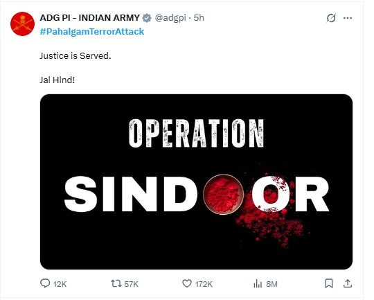 Operation Sindoor: Boil on social media after the Indian Army's air strike in Pakistan, know what is trending on X?