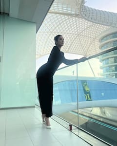 Sonal Chauhan Stuns In Shimmering Silver Ensemble At Abu Dhabi F1: A Glamorous Statement