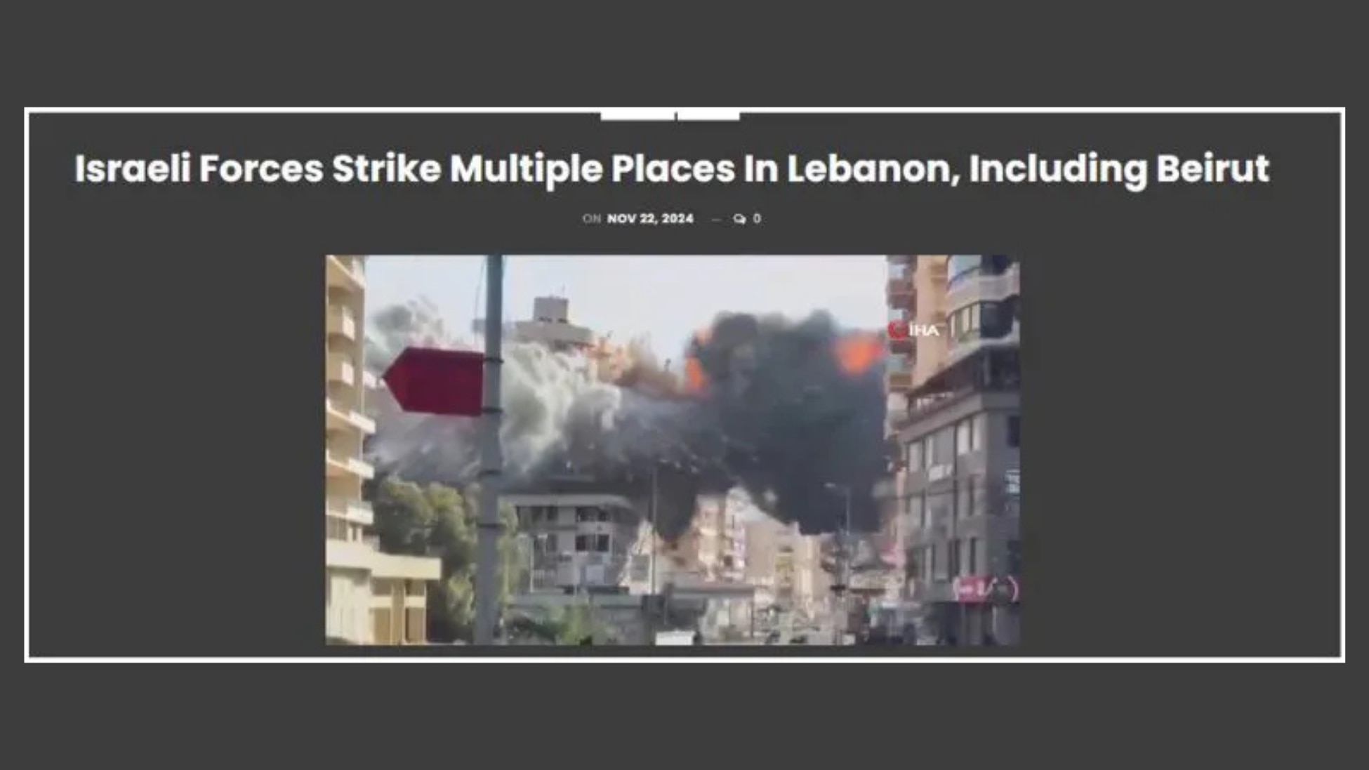 The video published by IHA News. (Source: IHA News/Modified by Logically Facts)