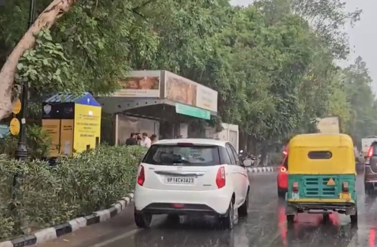 Rain, Thunderstorms Bring Respite To Delhi NCR As Temperature Drops Below Seasonal Average