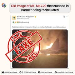 Fact Check: Old MiG-29 Crash Video Falsely Shared As Recent Rafale Downing Amid 'Operation Sindoor'
