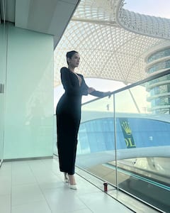 Sonal Chauhan Stuns In Shimmering Silver Ensemble At Abu Dhabi F1: A Glamorous Statement