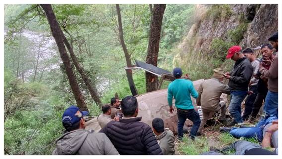 Four Tourists Killed As Chopper Crashes In Uttarkashi