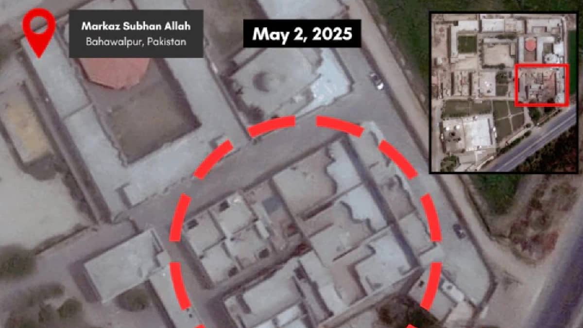 PAK मधील मसूद अजहरची टेरर फॅक्टरी उद्ध्वस्त, सॅटेलाईट फोटोमधून बेचिराख पाकिस्तानचे फोटो