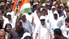WATCH: Karnataka Congress Holds Tiranga Yatra In Support Of Armed Forces Following ‘Operation Sindoor’