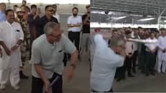 Amid Tensions, A Moment Of Relief: J&K CM Omar Abdullah Plays Cricket With Young Boy At Samba Camp — WATCH