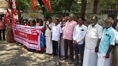 எங்களை பணி நிரந்தரம் செய்யுங்கள்... கோஷத்துடன் களமிறங்கிய தொழிலாளர்கள்: எங்கு தெரியுங்களா?