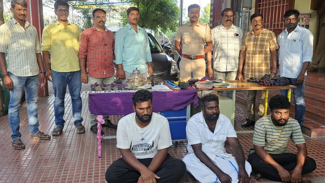 Mangi Kulla robbers arrested after 2 years dindigul police take action tnn தென் மாநிலங்களை மிரள வைத்த மங்கி குல்லா கொள்ளையர்கள்.. 2 வருடத்திற்கு பின்பு கைது - சிக்கியது எப்படி?